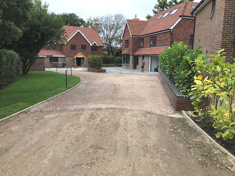 driveway tar and chip surface dressing Hampshire